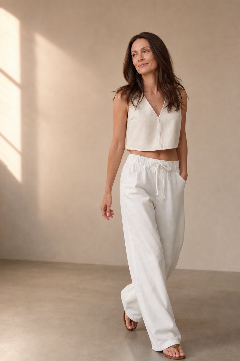 Lavisa - Monaco Drawstring Wide Leg Denim Jeans