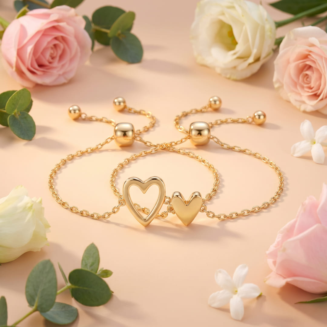 Lavisa - Mom And Me Matching Heart Bracelet