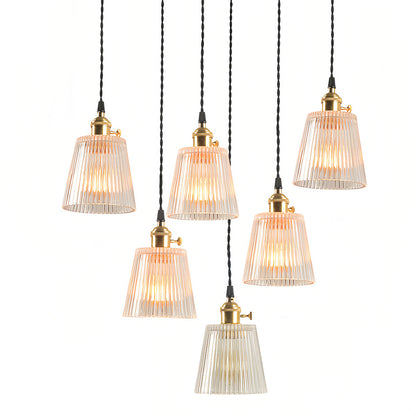 Lavisa - Clear Glass Pendant Light Minimalist Brass Ceiling Lamp