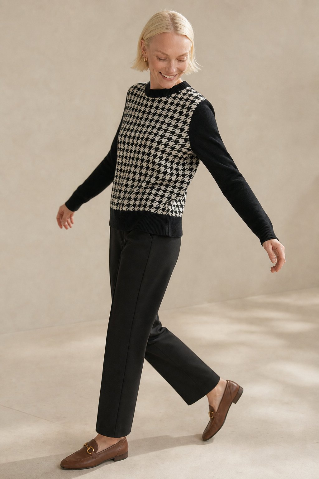 Lavisa - Tapered Woolen High-Waist Trousers