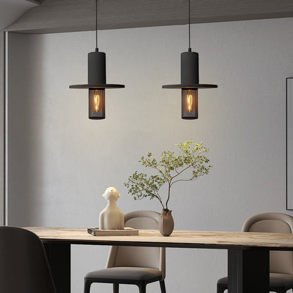 Lavisa - Cement and Mesh Pendant Light