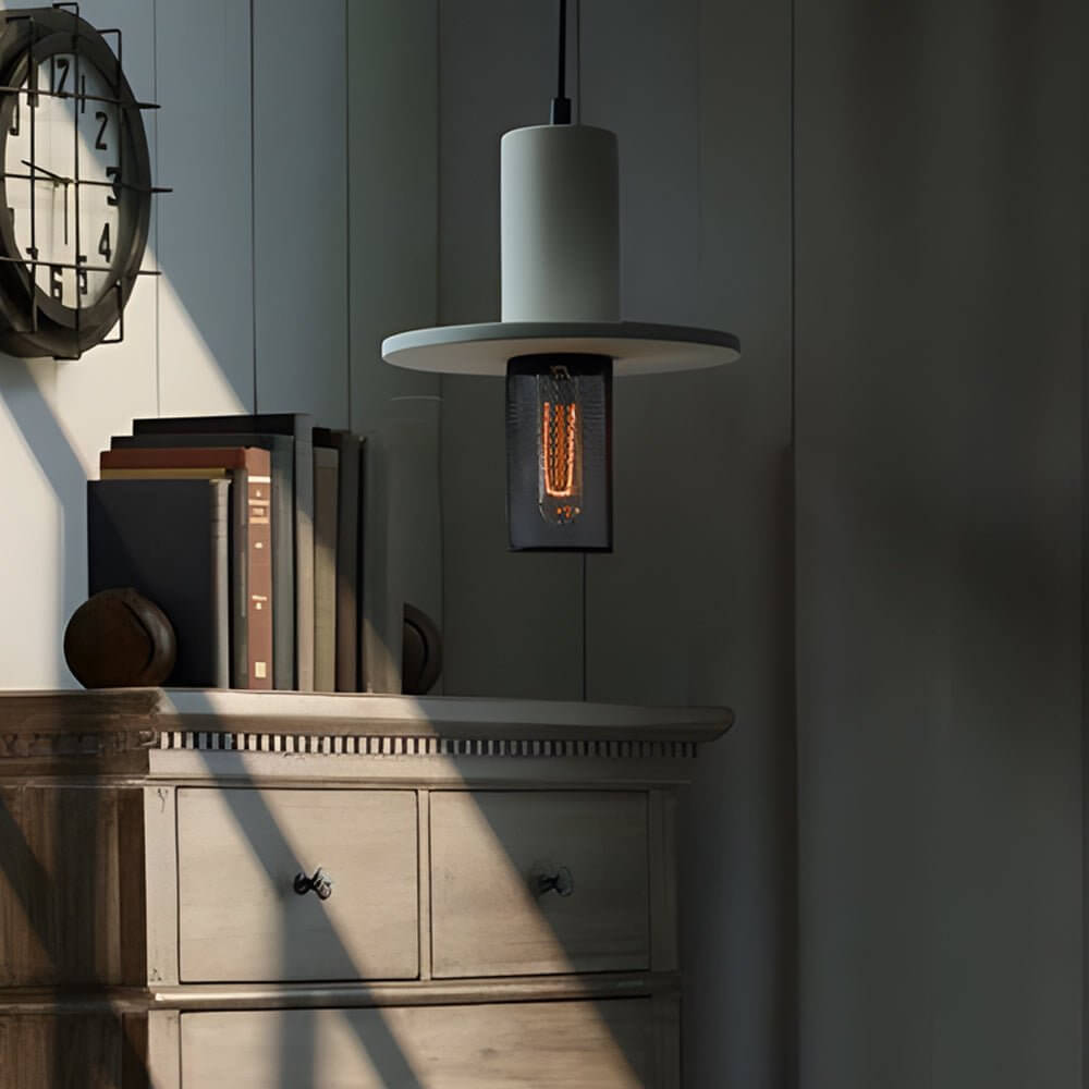 Lavisa - Cement and Mesh Pendant Light