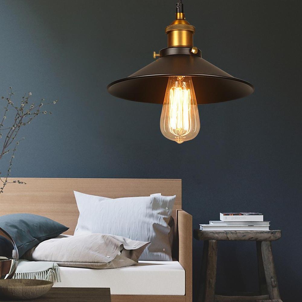 Lavisa - Industrial Metal Cone Pendant Light with Adjustable Wire