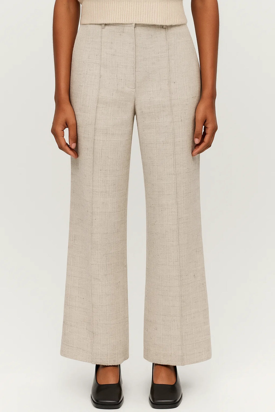 Lavisa - Tailored High Waisted Pressed Wide Leg Pants
