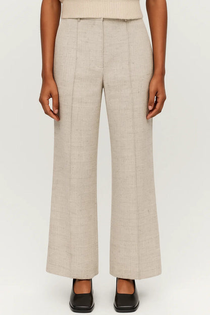 Lavisa - Tailored High Waisted Pressed Wide Leg Pants