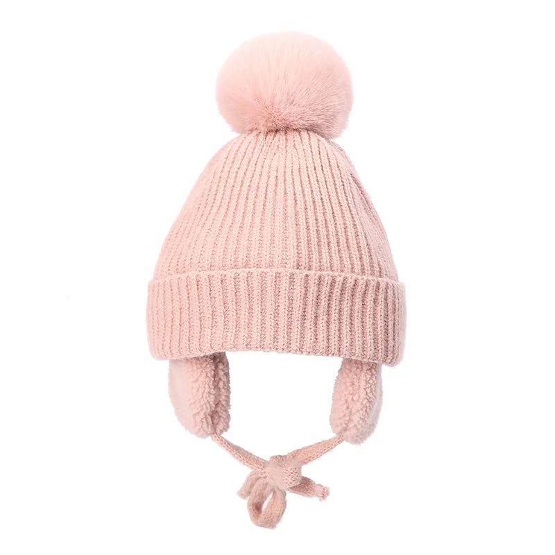 Lavisa - Kids Knit Beanie Winter Hat with Earflaps