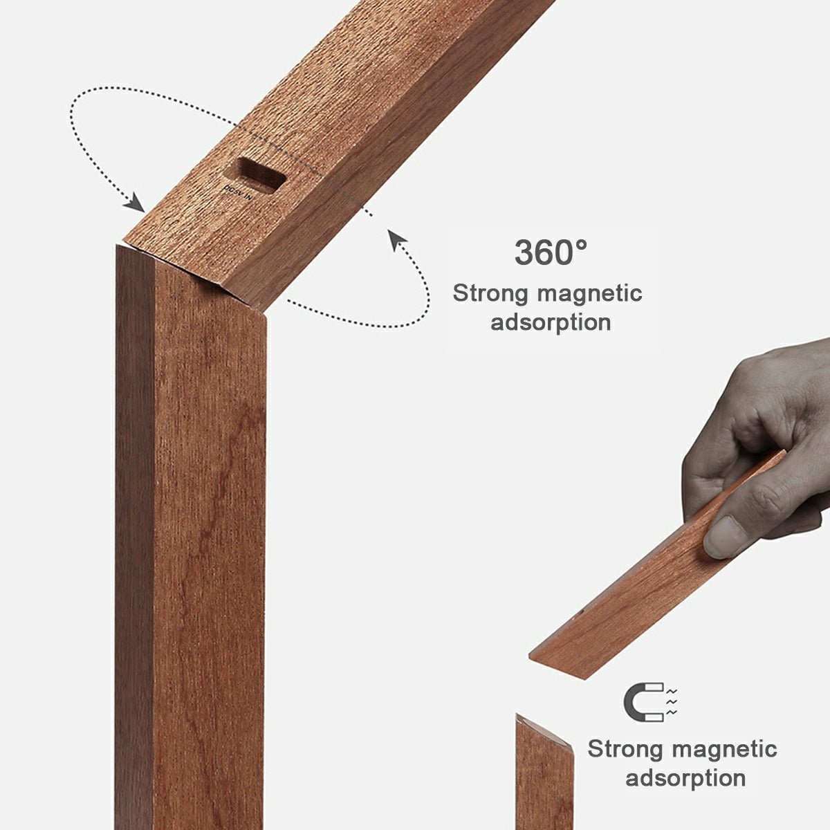 Lavisa - Portable Modern LED Wood Table Lamp