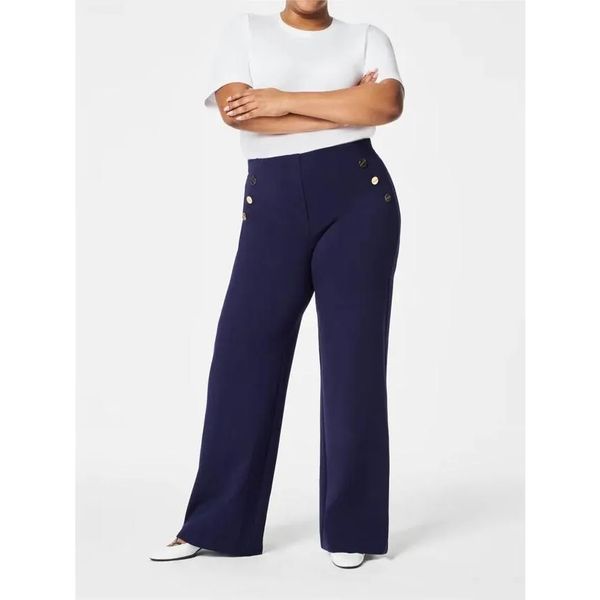 Lavisa - Women's Stretch Wide Leg Trousers - Casual Everyday Pants