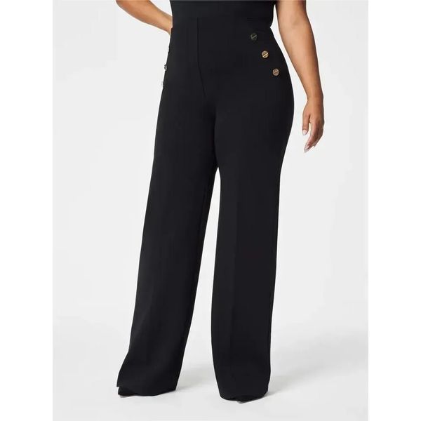 Lavisa - Women's Stretch Wide Leg Trousers - Casual Everyday Pants