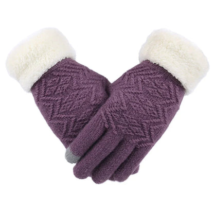 Lavisa - Touch Screen Knitted Gloves with Plush Lining