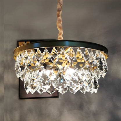 Lavisa - Modern Crystal Chandelier Round Raindrop Pendant Lighting