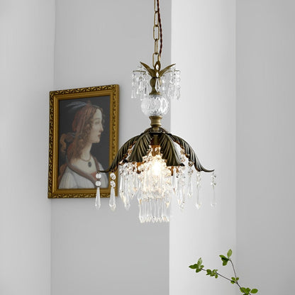 Lavisa - Rustic Floral Crystal Chandelier Light