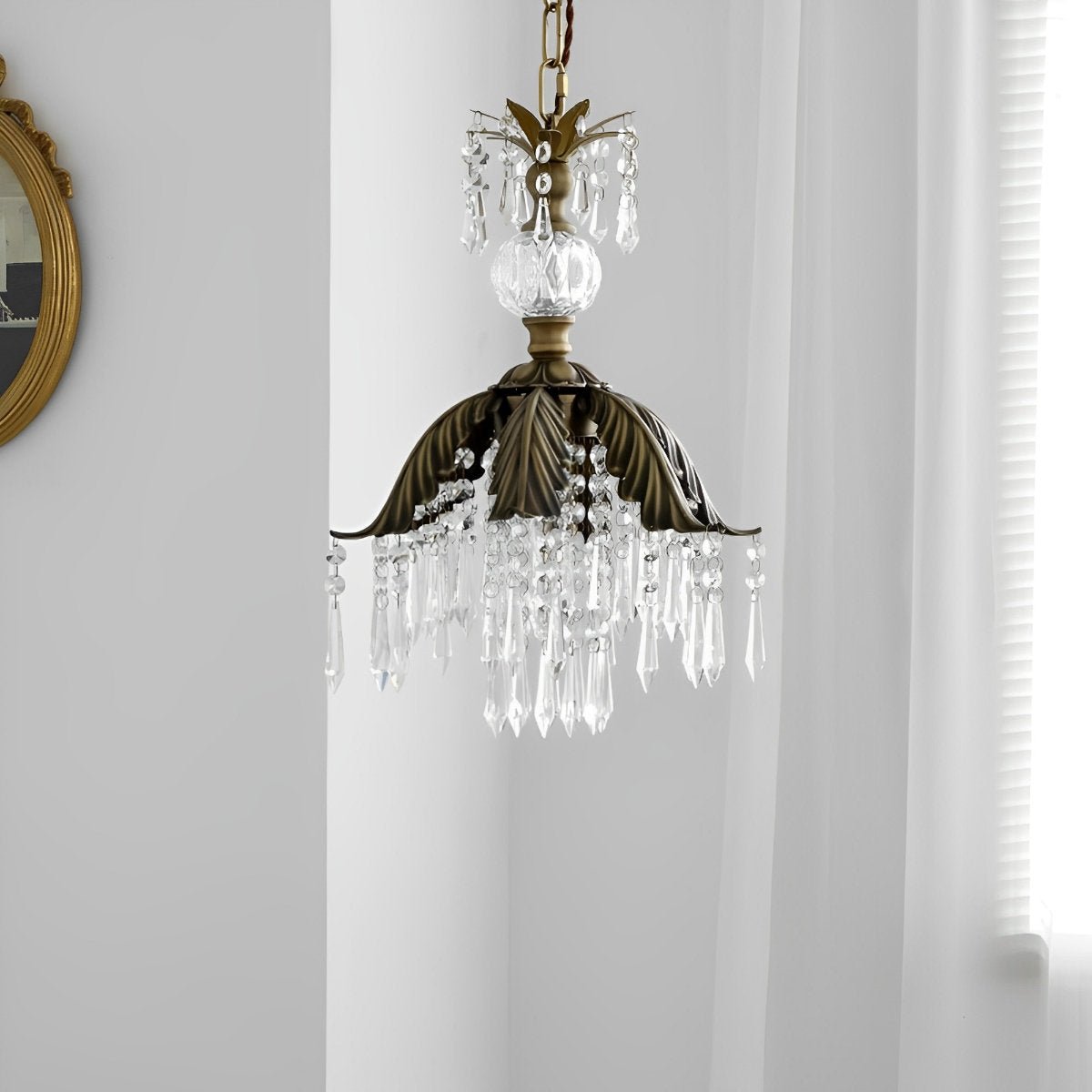 Lavisa - Rustic Floral Crystal Chandelier Light