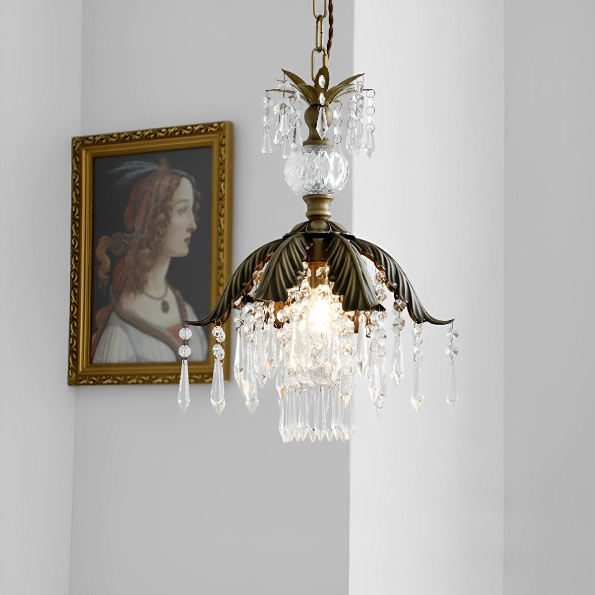 Lavisa - Rustic Floral Crystal Chandelier Light