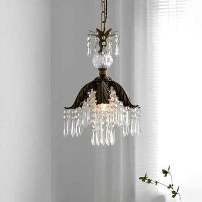 Lavisa - Rustic Floral Crystal Chandelier Light
