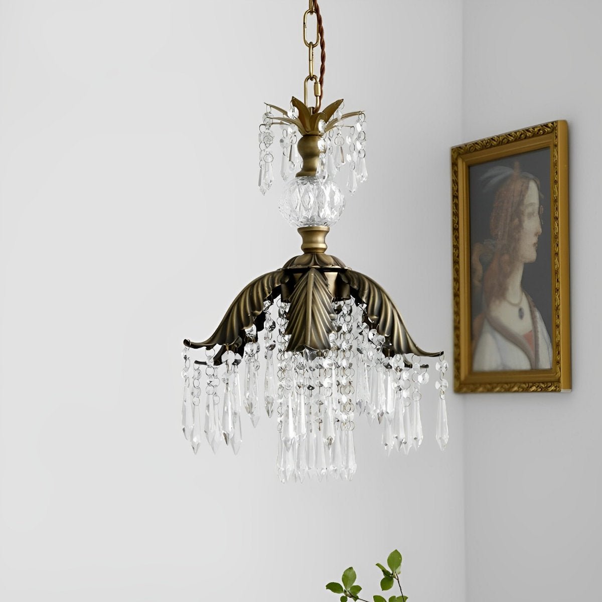 Lavisa - Rustic Floral Crystal Chandelier Light