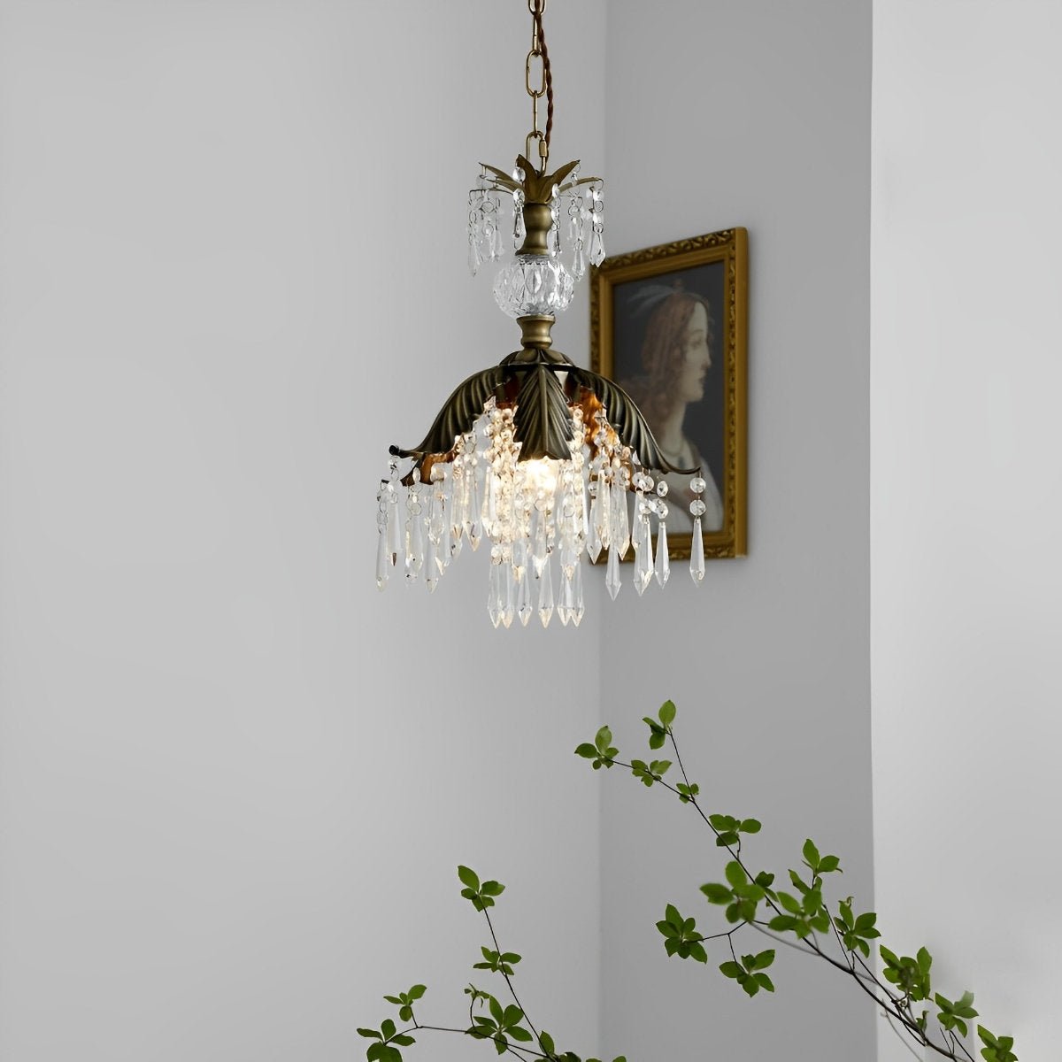Lavisa - Rustic Floral Crystal Chandelier Light