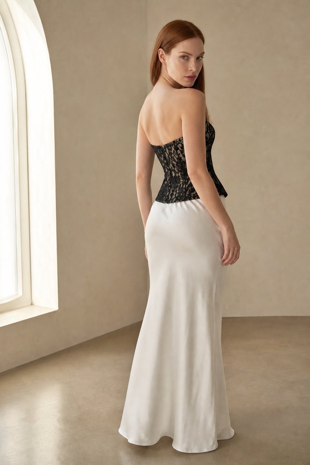 Lavisa - Satin Fishtail Maxi Skirt