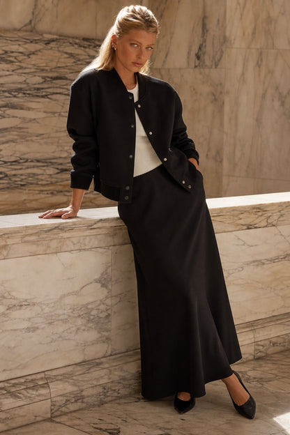 Lavisa - Satin Fishtail Maxi Skirt