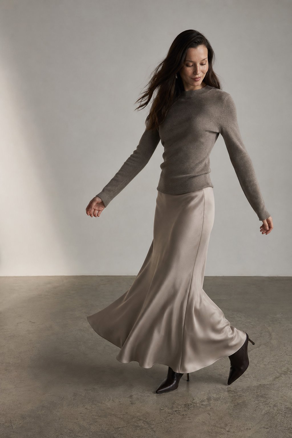 Lavisa - Satin Fishtail Maxi Skirt
