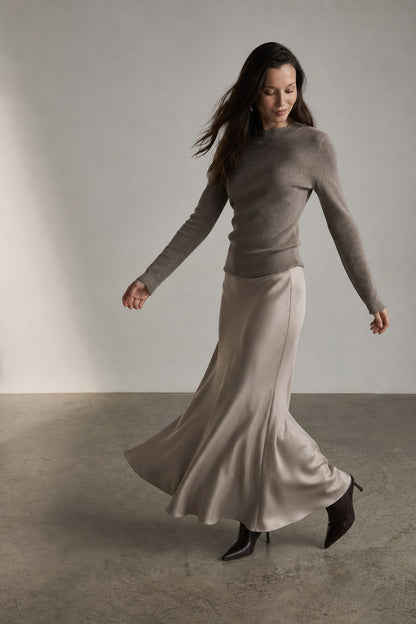 Lavisa - Satin Fishtail Maxi Skirt