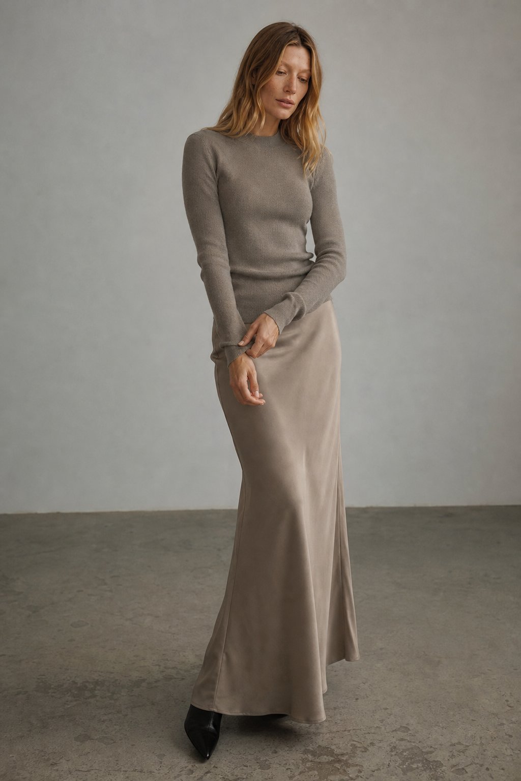 Lavisa - Satin Fishtail Maxi Skirt