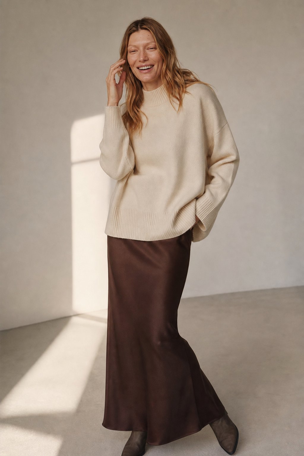Lavisa - Satin Fishtail Maxi Skirt
