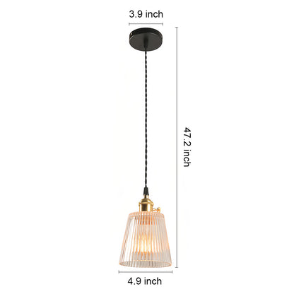 Lavisa - Clear Glass Pendant Light Minimalist Brass Ceiling Lamp