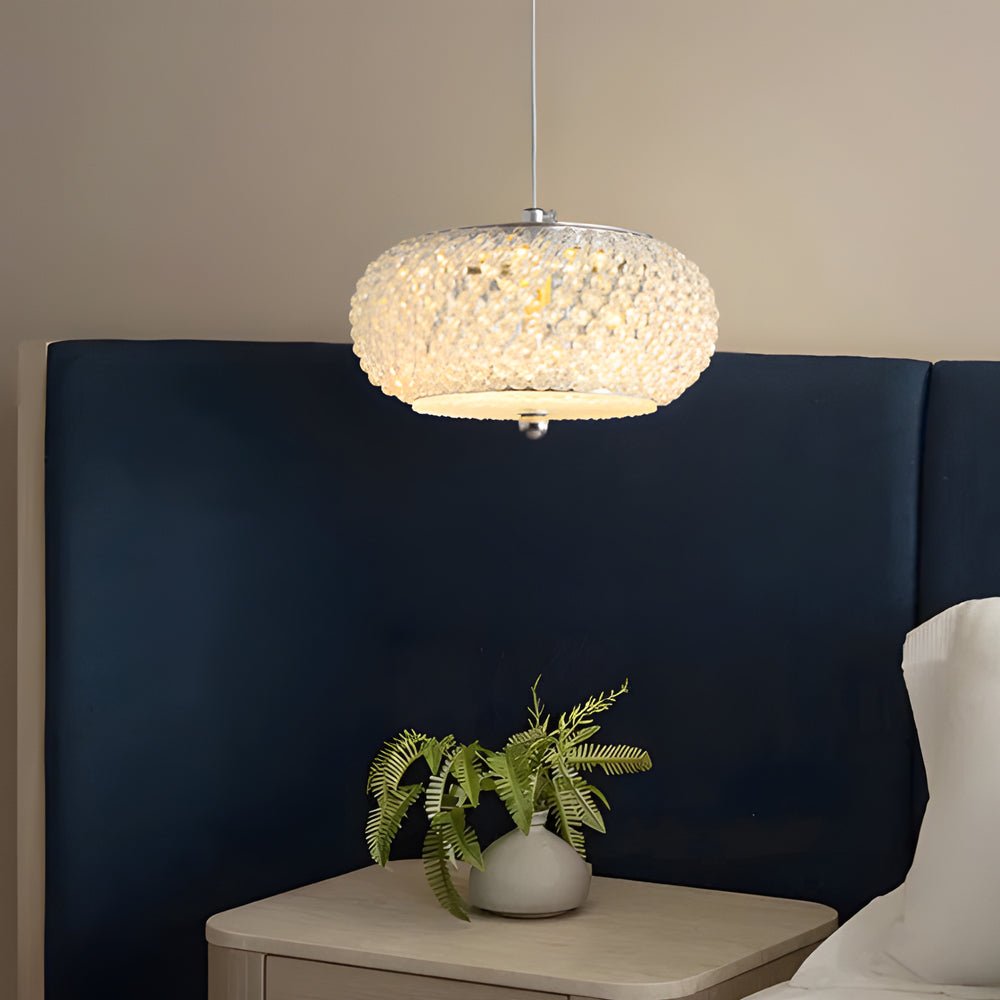 Lavisa - Small Crystal Drum Pendant Light