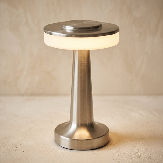 Lavisa - Cordless Brushed Metal Table Lamp