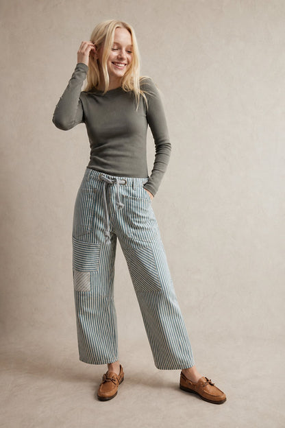 Lavisa - The Cove Striped Drawstring Pants