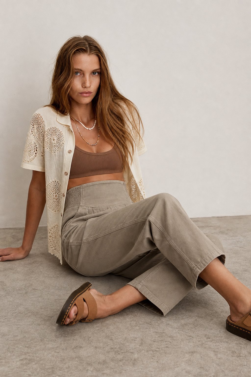 Lavisa - Womens Wide Leg Denim Harem Pants