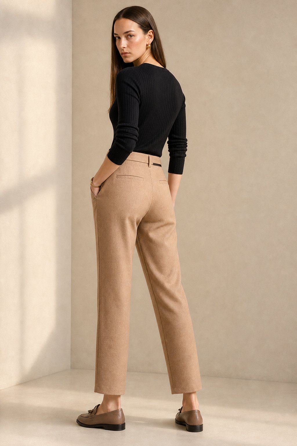 Lavisa - Verona Straight Leg Cropped Trousers