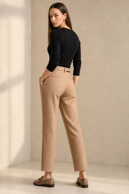 Lavisa - Verona Straight Leg Cropped Trousers