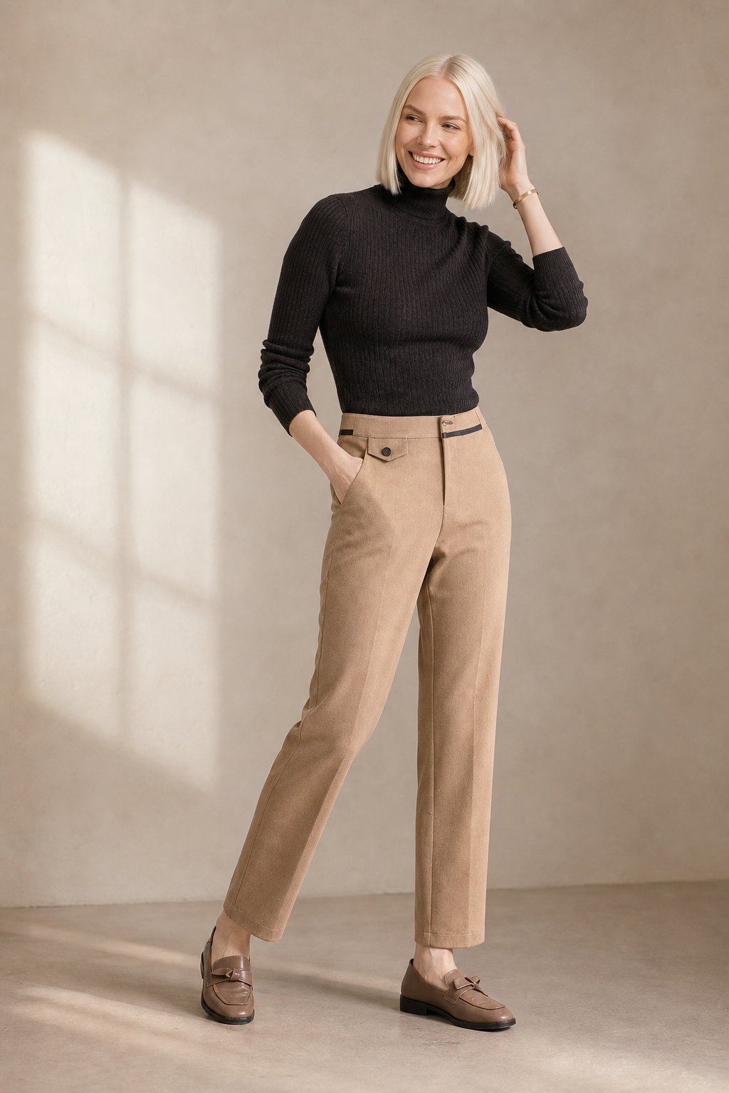 Lavisa - Verona Straight Leg Cropped Trousers