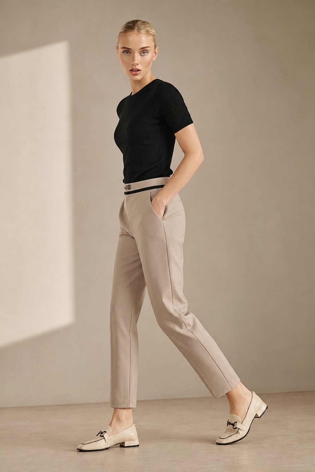 Lavisa - Verona Straight Leg Cropped Trousers