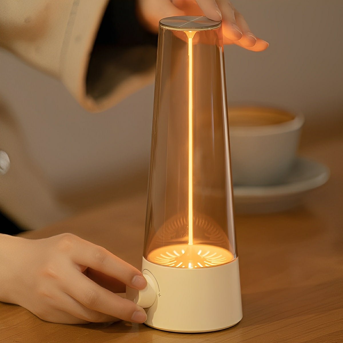 Lavisa - Vintage Cone Rechargeable LED Table Lamp