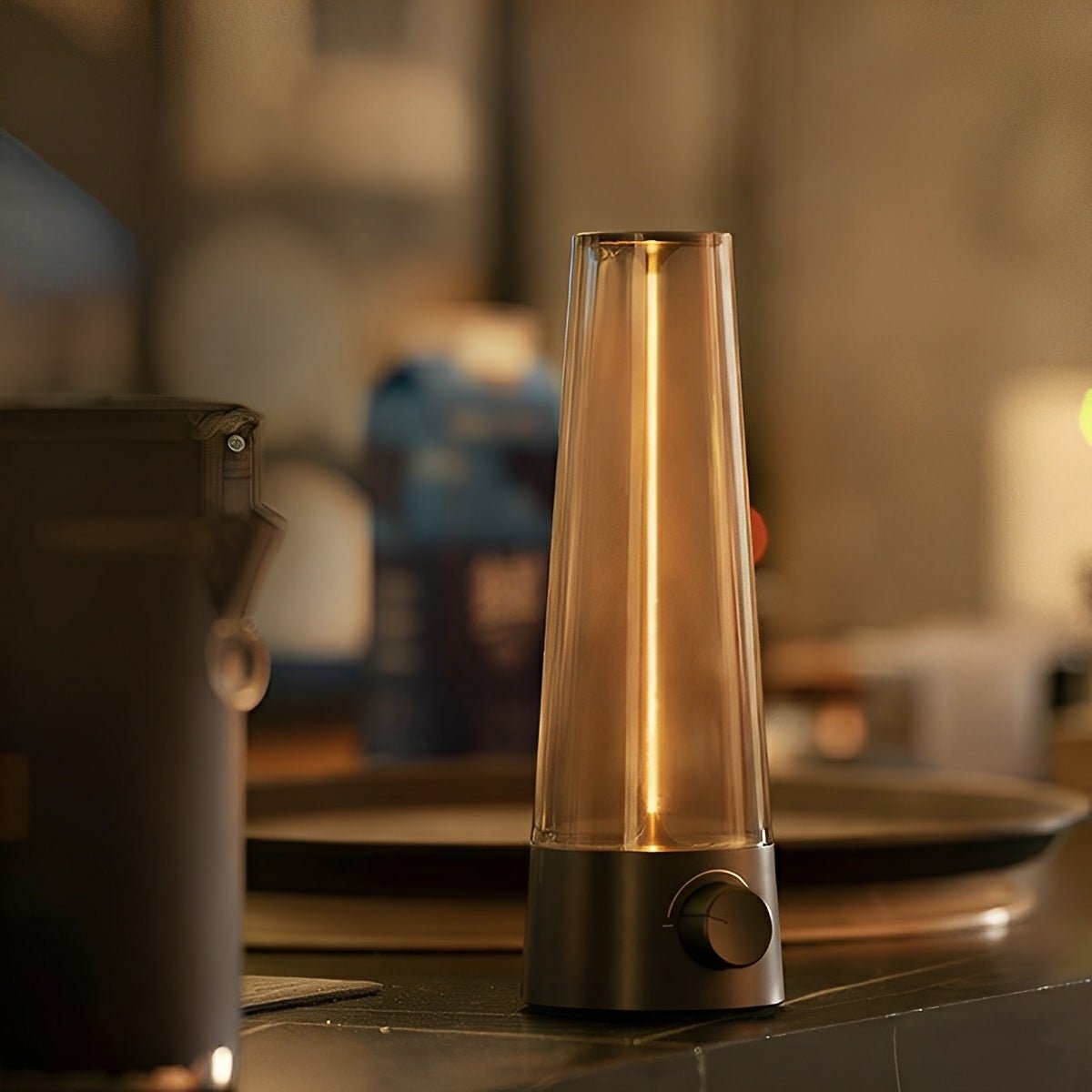 Lavisa - Vintage Cone Rechargeable LED Table Lamp