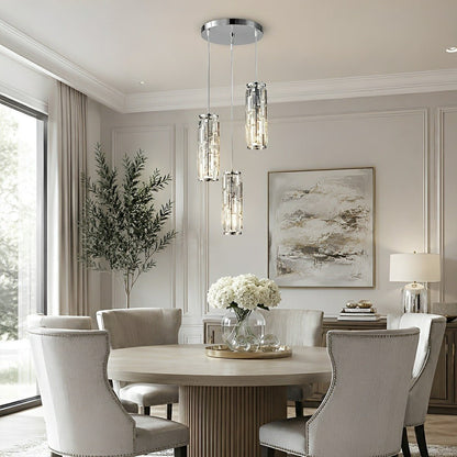 Lavisa - Vintage Industrial Crystal Glass Pendant Light Ceiling Light