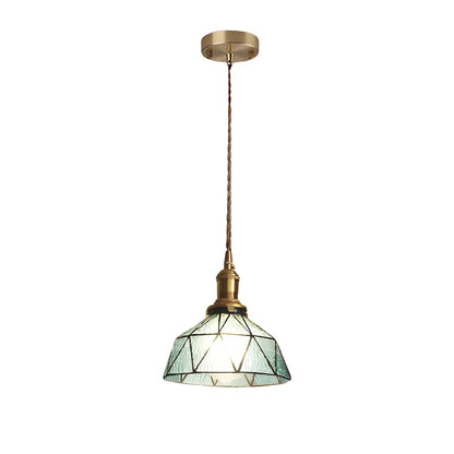 Lavisa - Vintage Stained Glass Pendant Light