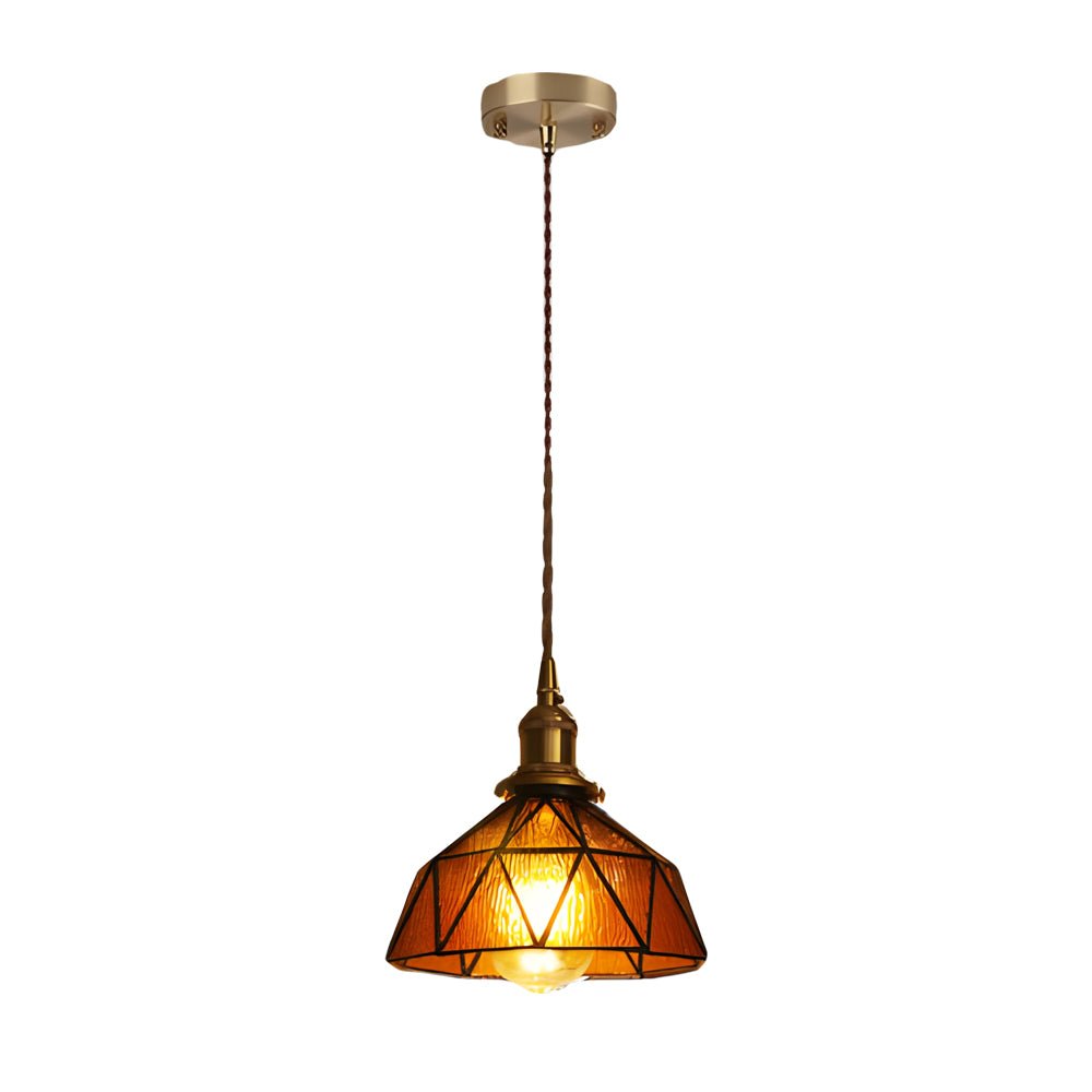Lavisa - Vintage Stained Glass Pendant Light
