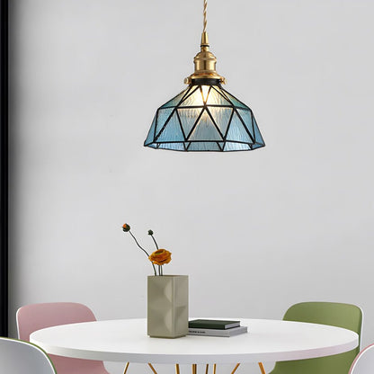 Lavisa - Vintage Stained Glass Pendant Light