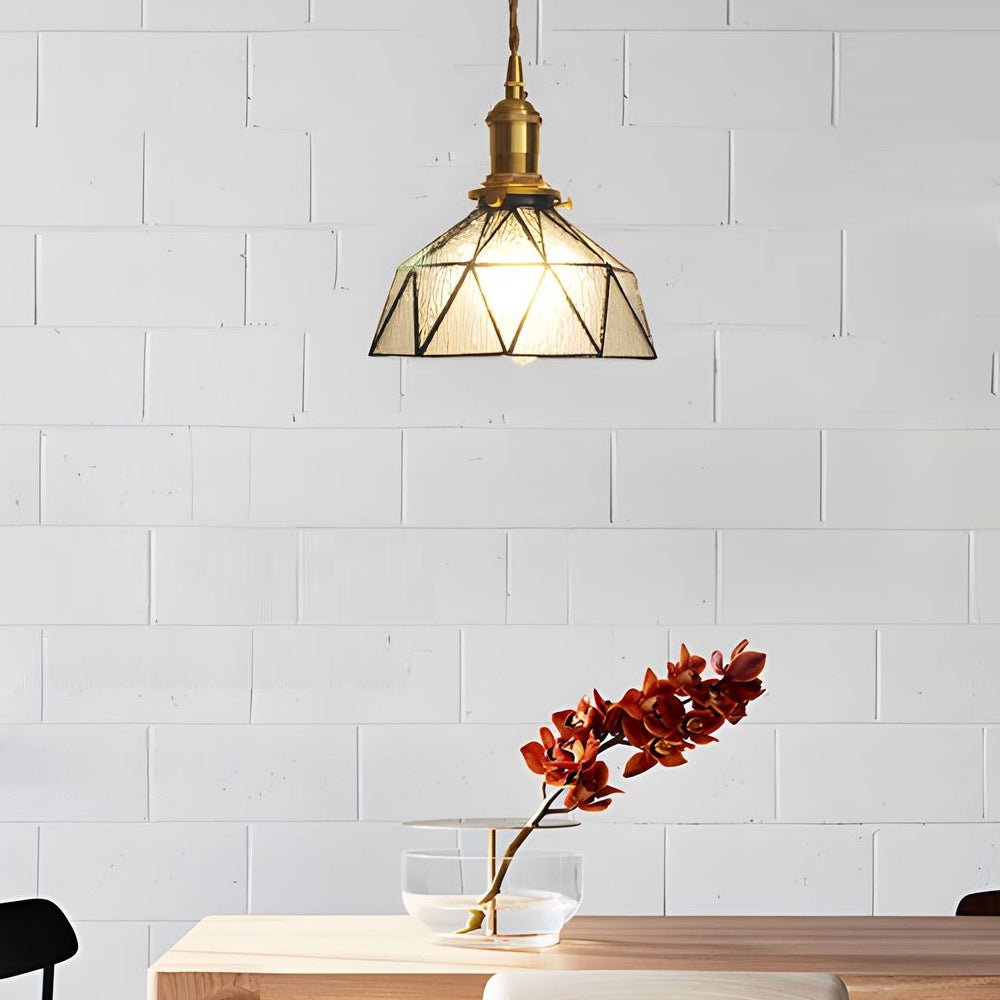 Lavisa - Vintage Stained Glass Pendant Light