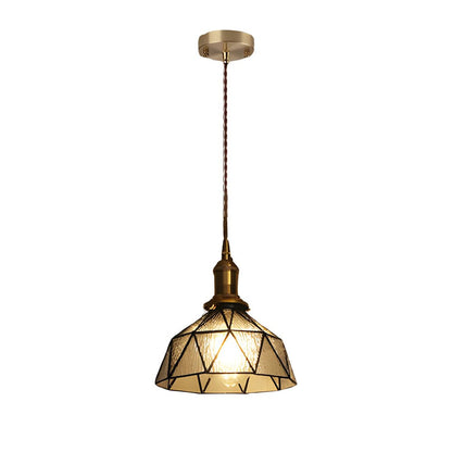 Lavisa - Vintage Stained Glass Pendant Light