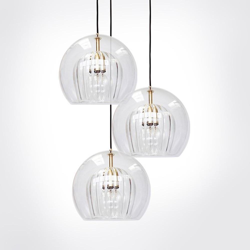 Lavisa - Copper and Glass Globe Pendant Light