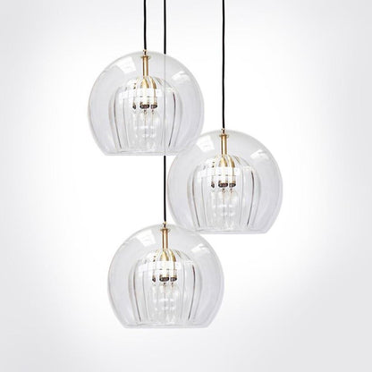 Lavisa - Copper and Glass Globe Pendant Light