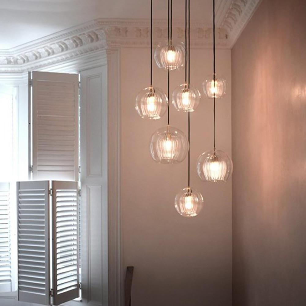 Lavisa - Copper and Glass Globe Pendant Light