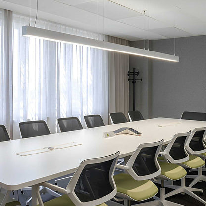Lavisa - White Modern Minimalist Linear LED Office Pendant Light