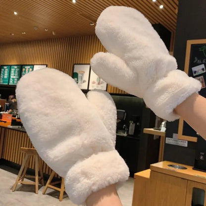 Lavisa - Fluffy Plush Mittens Winter Warm Gloves