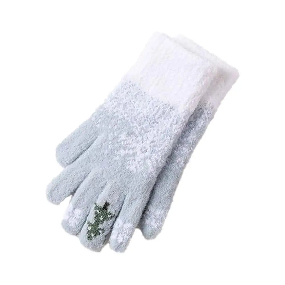 Lavisa - Festive Fleece Lined Convertible Fingerless Gloves